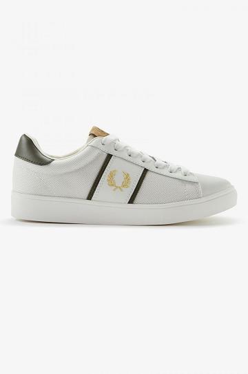 White Fred Perry Spencer Men's Shoes | PH 1159QMAZ